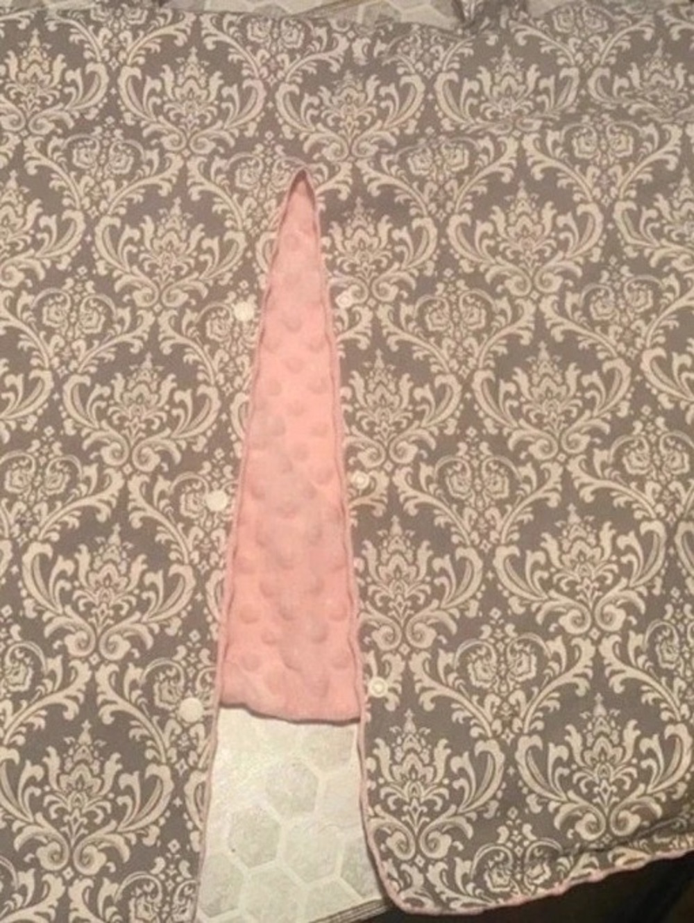 Kids 'N' Such Floral Gray & Pink car seat cover